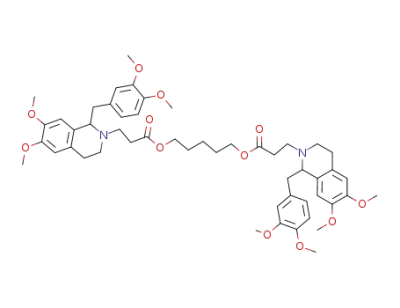 1,5-pentanediyl bis[1-[(3,4-dimethoxyphenyl)methyl]-3,4-dihydro-6,7-dimethoxy-1H-isoquinoline-2-propionate]